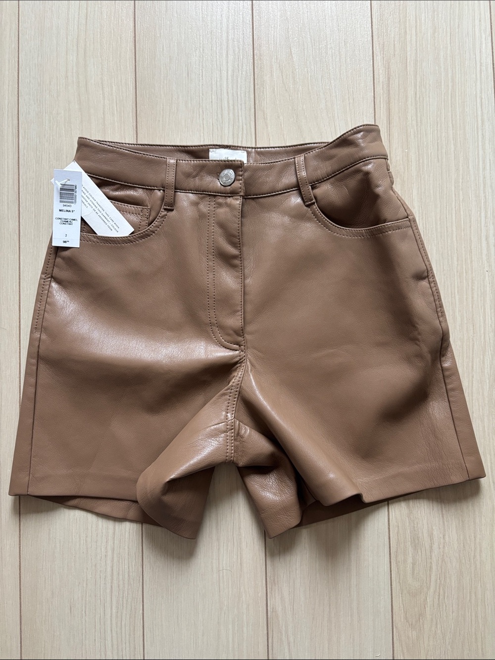 Aritzia Melina Faux Leather High-Rise Women’s Shorts